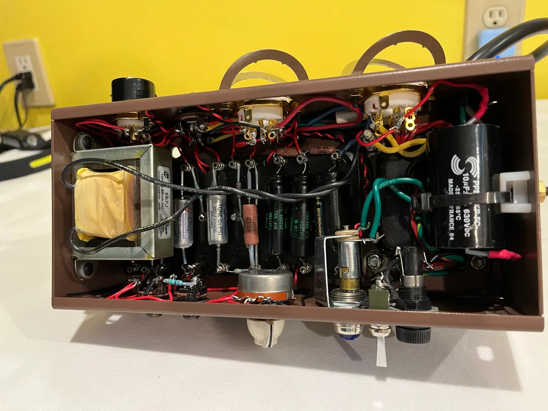 Each amplifier took about 30 hours of assembly and soldering