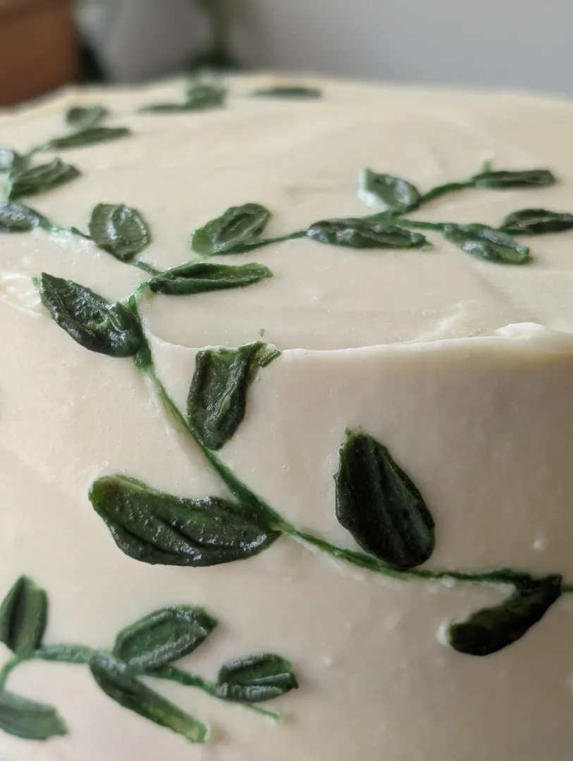 Lemon Greenery Theme Baby Shower Cake