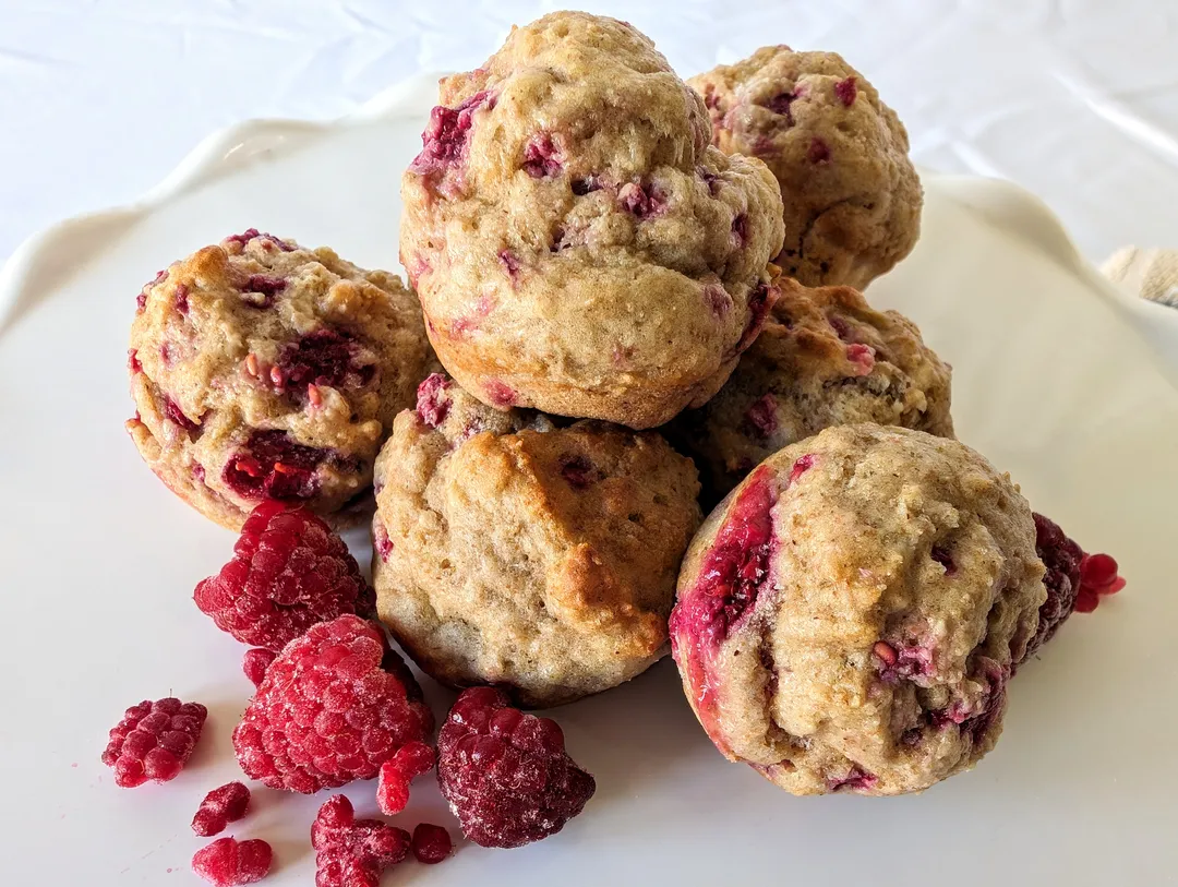Raspberry Yogurt Toddler Muffins | Happy Hippo Bakery