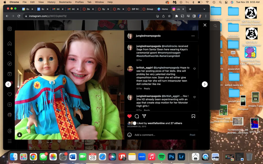 me af with a doll&nbsp;