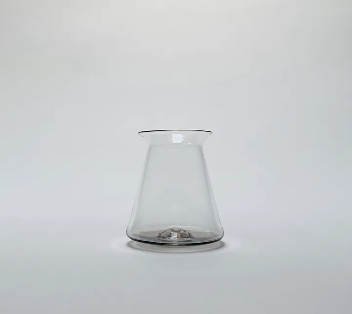 Hand Blown Teku Craft Beer Glass, Grey, 13oz.