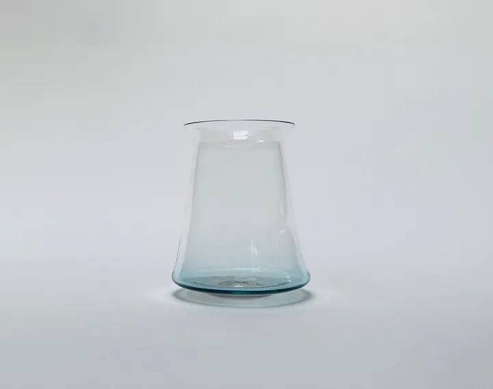 Hand Blown Teku Craft Beer Glass, Blue, 13oz.