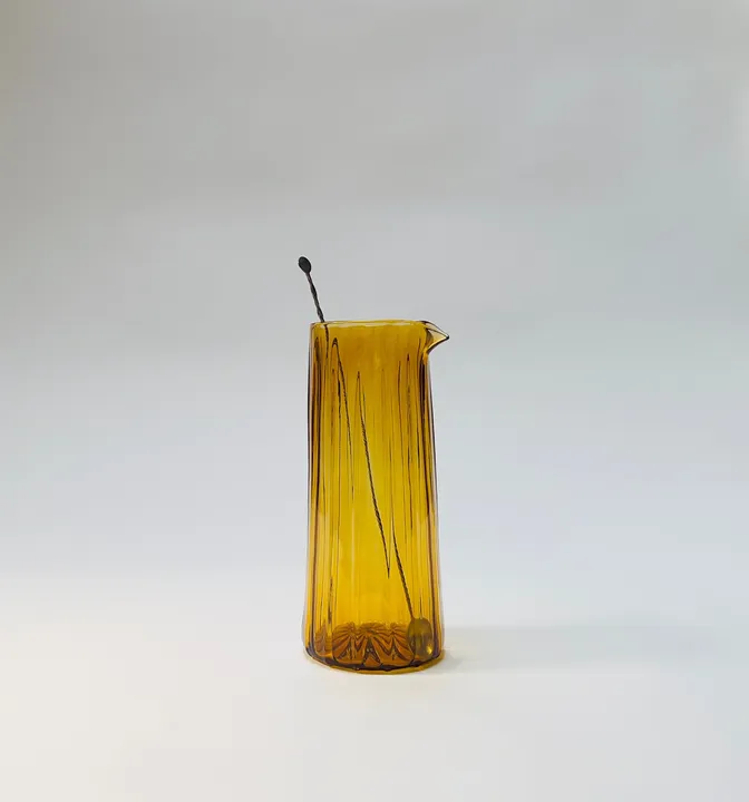 Cocktail Mixing Glass, Hand Blown, Free shipping