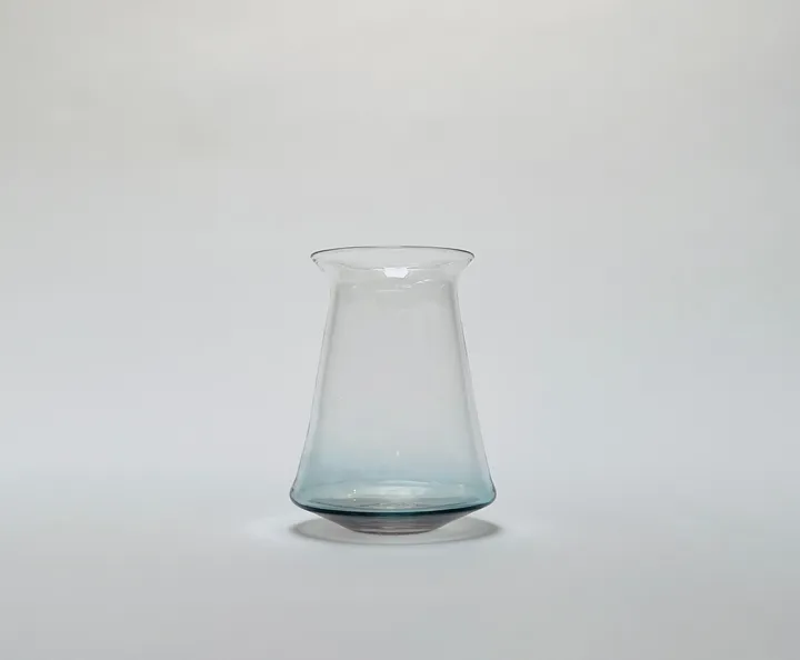 Hand Blown Teku Craft Beer Glass, Blue, 13oz.