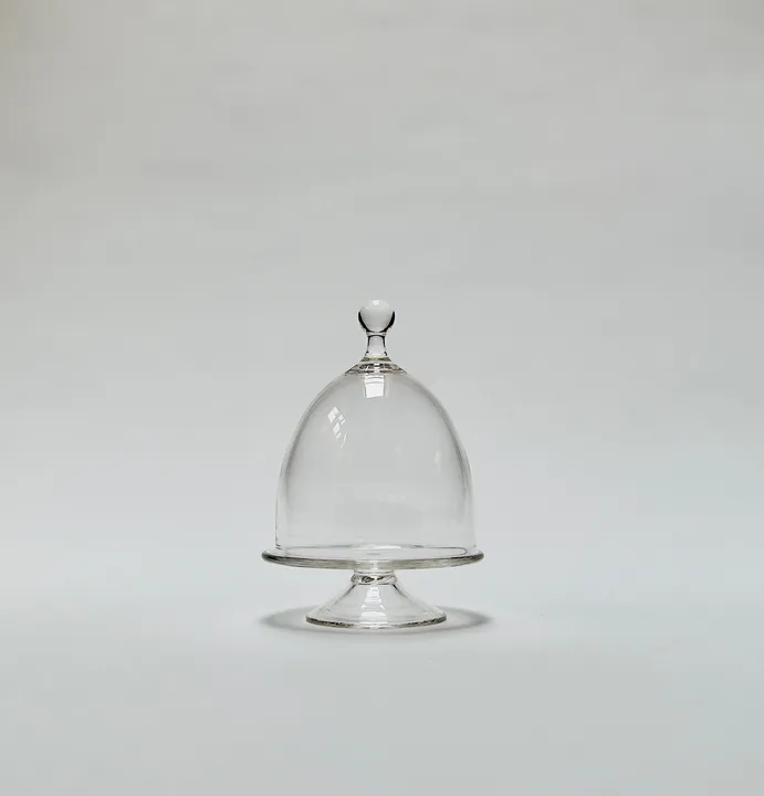 Little Covered Dish, Hand Blown Glass