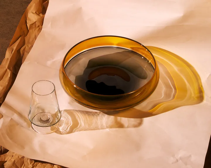 Hand Blown Incalmo Glass Bowl