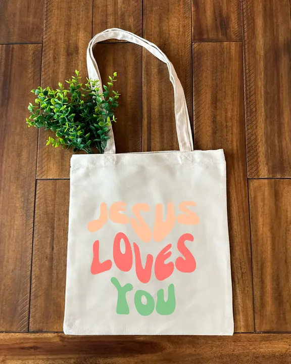 Jesus Loves You Canvas Bag