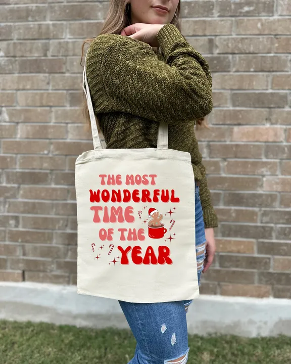 The Most Wonderful Time Canvas Bag