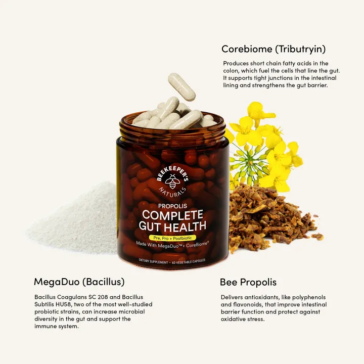 Beekeeper's Naturals - Propolis Complete Gut Health