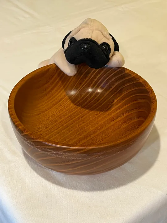 Orange Osage Bowl w/ Red Gold Sand Inlay