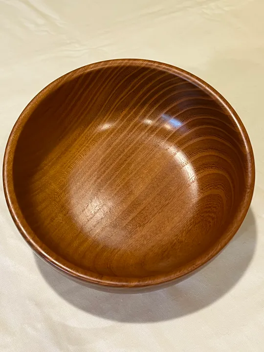 Orange Osage Bowl w/ Red Gold Sand Inlay