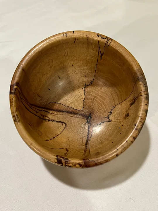 Spalted Chocolate Heart Pecan Bowl