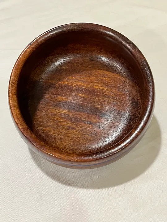 Mahogany Bowl w/ Blue Lapis Inlay