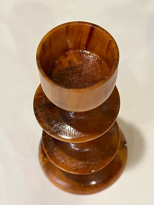 Flamed Box Elder Excentric Candle Holder