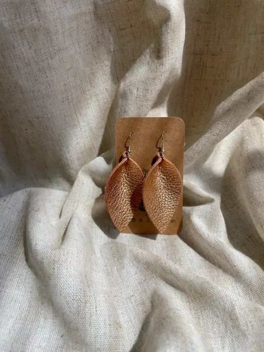 Rose gold Large Leaf