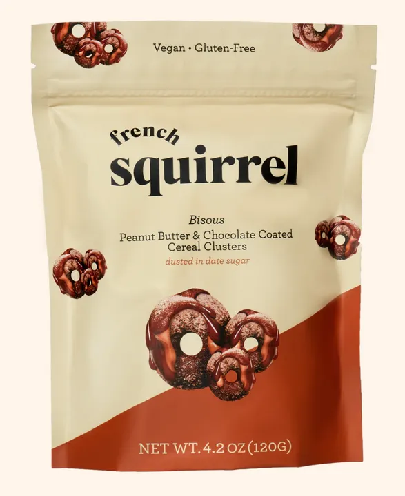 French Squirrel Peanut Butter Bisous Cereal