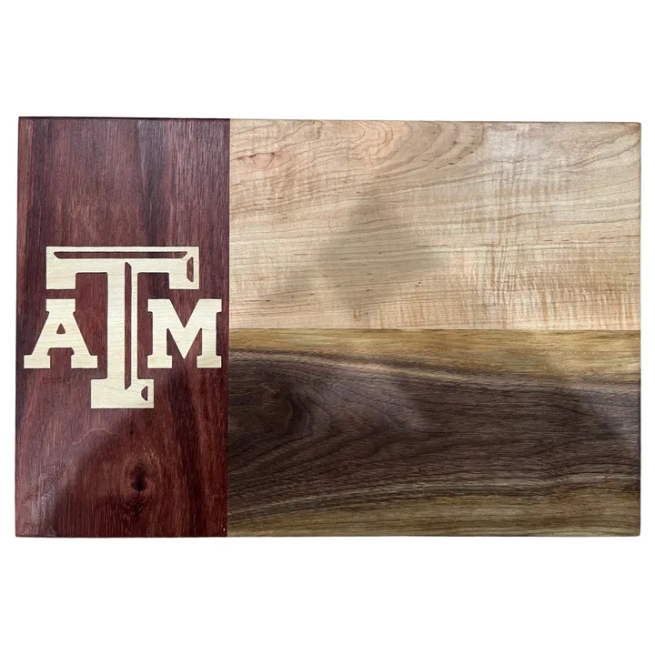 Texas A&M Flag Cutting Board