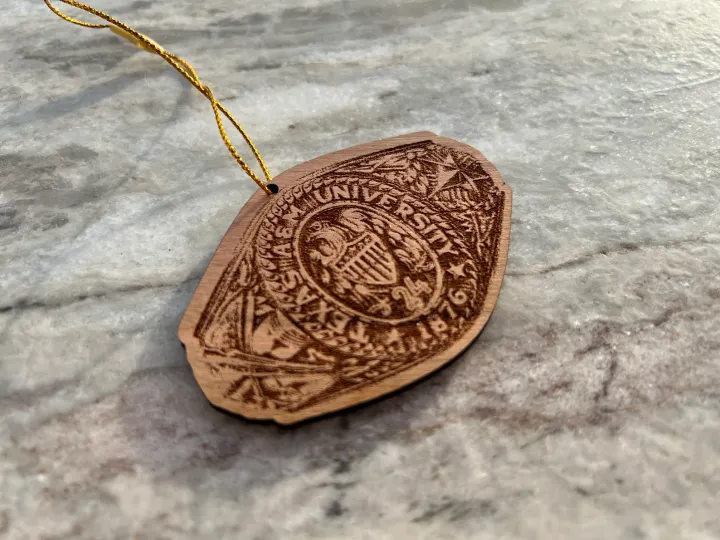Aggie Ring Wood Ornament with Class Year