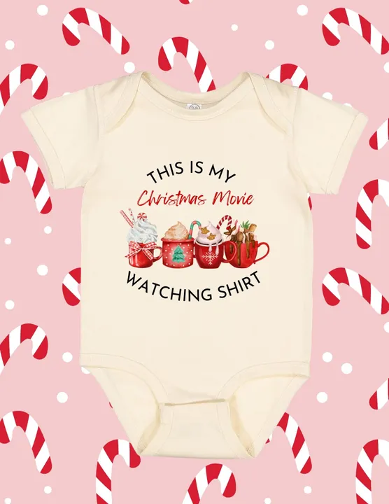 Christmas Movie Watching Shirt Onesie