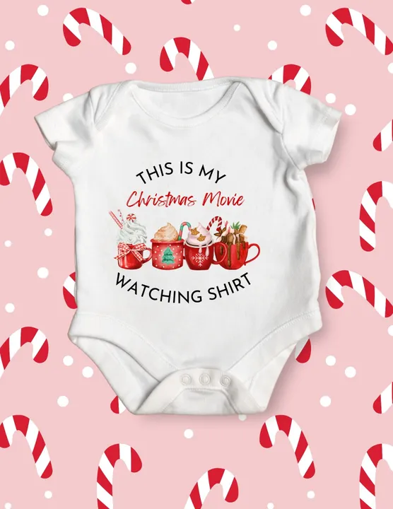 Christmas Movie Watching Shirt Onesie