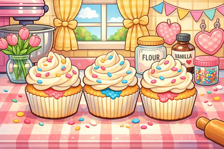 Lindsay's Gender Reveal Cupcakes