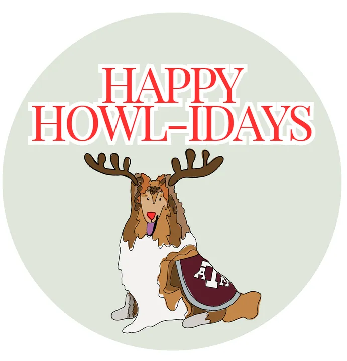 Happy Howl-idays - 3" Button