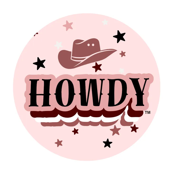 Pink Howdy - 2.5" Sticker