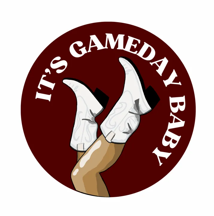 It's Gameday Baby Maroon - 3" Button