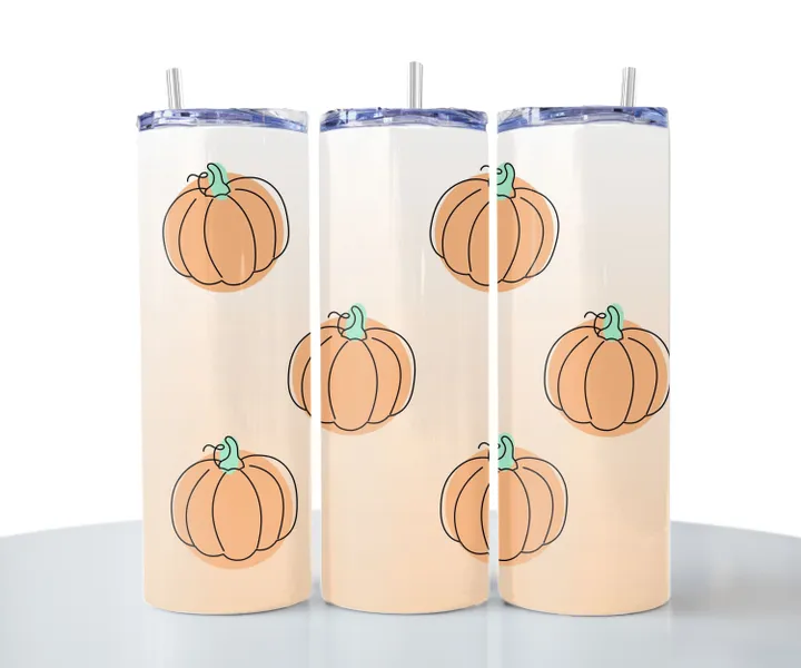 Orange Pumpkins 20oz Tumbler