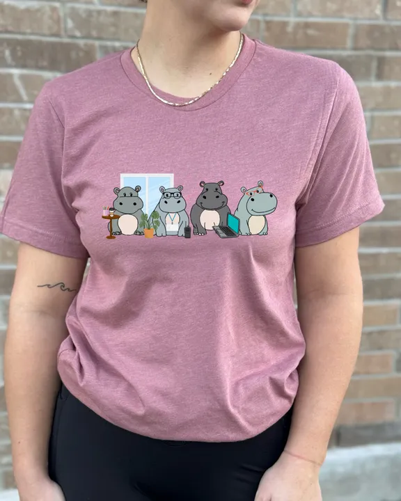 Office Hippos Short Sleeve