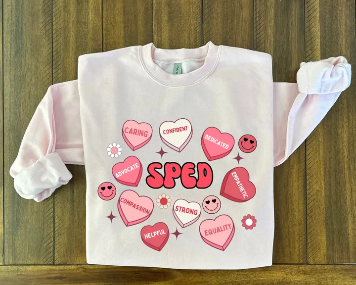 NURSE Valentines Pink Sweatshirt