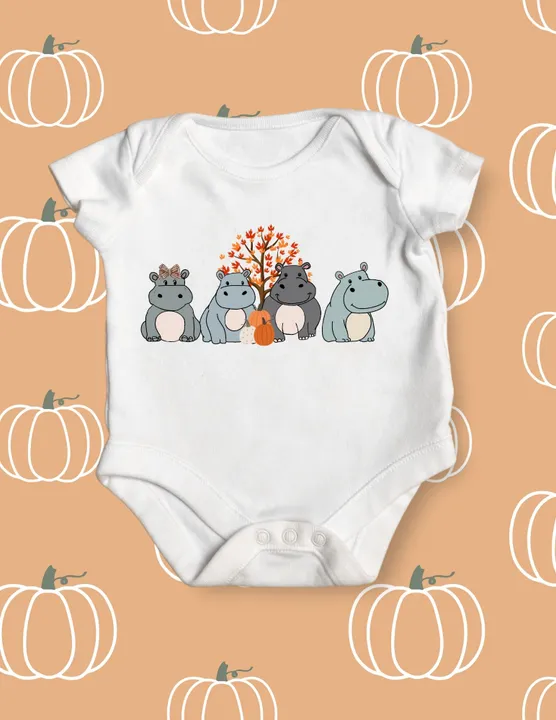 Fall Hippos Onesie