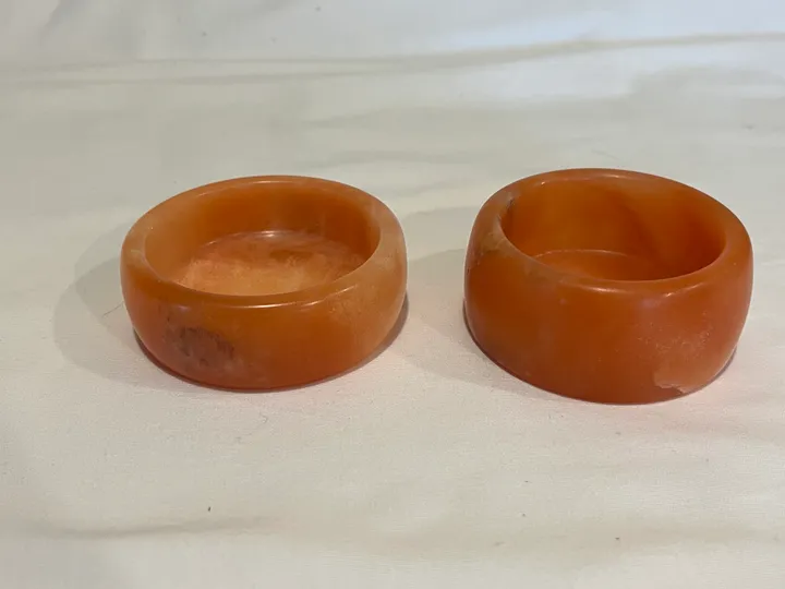 Orange Alabaster Stone Small Dish