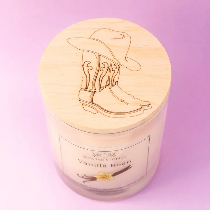 Boots and Hat Candle