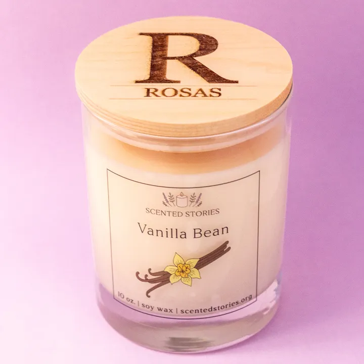 Initial with Name Candle