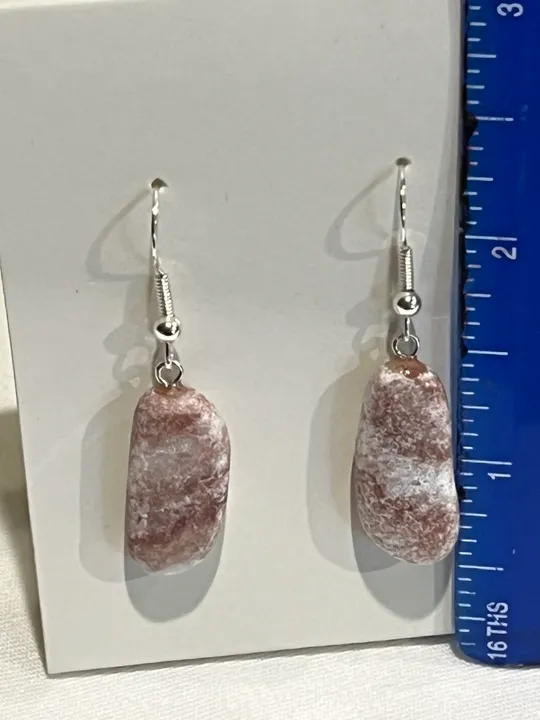 Red Raspberry Alabaster Earrings