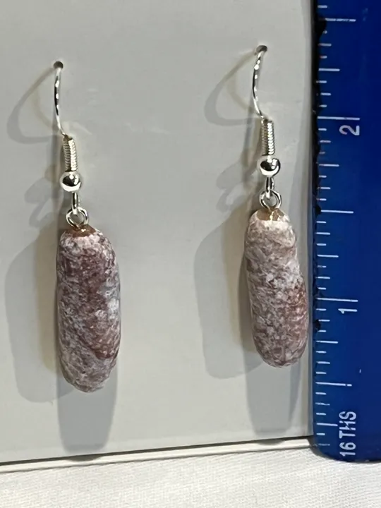 Red Raspberry Alabaster Earrings