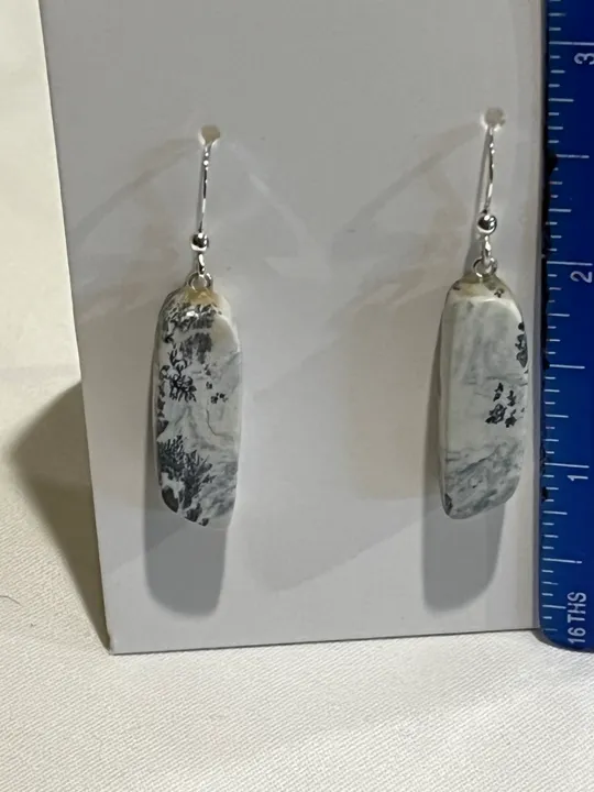 Dentritic Soapstone Earrings