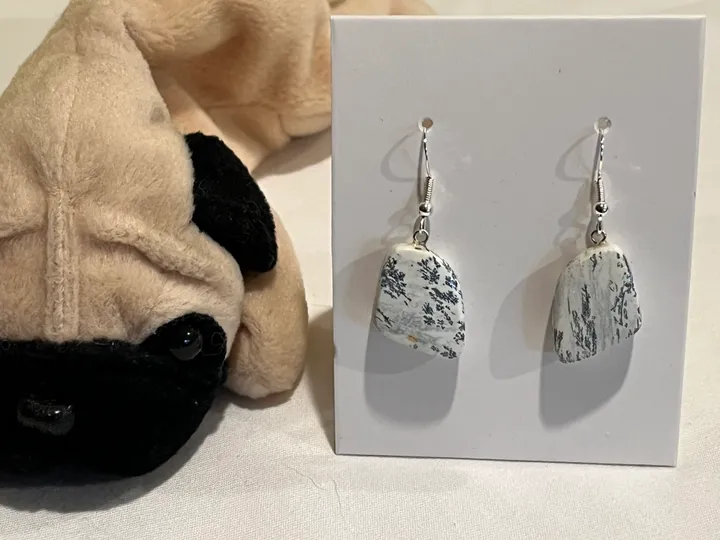 Dendritic Soapstone Earrings