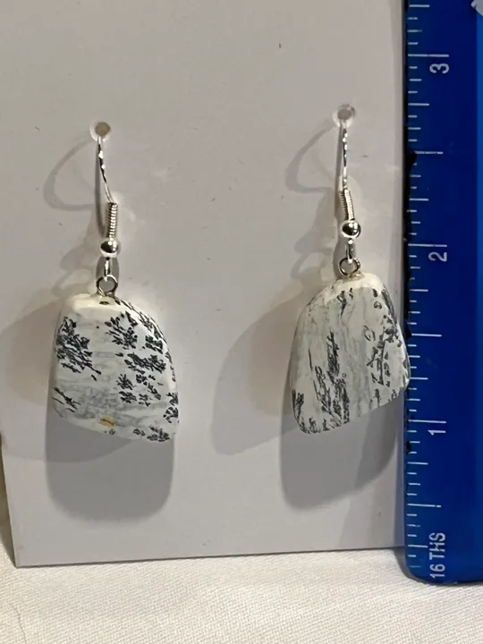 Dendritic Soapstone Earrings