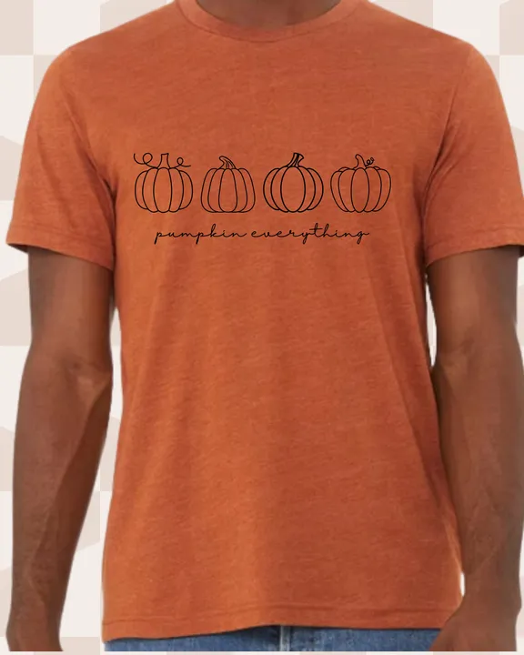 Pumpkin Everything Short Sleeve - Dark Lettering