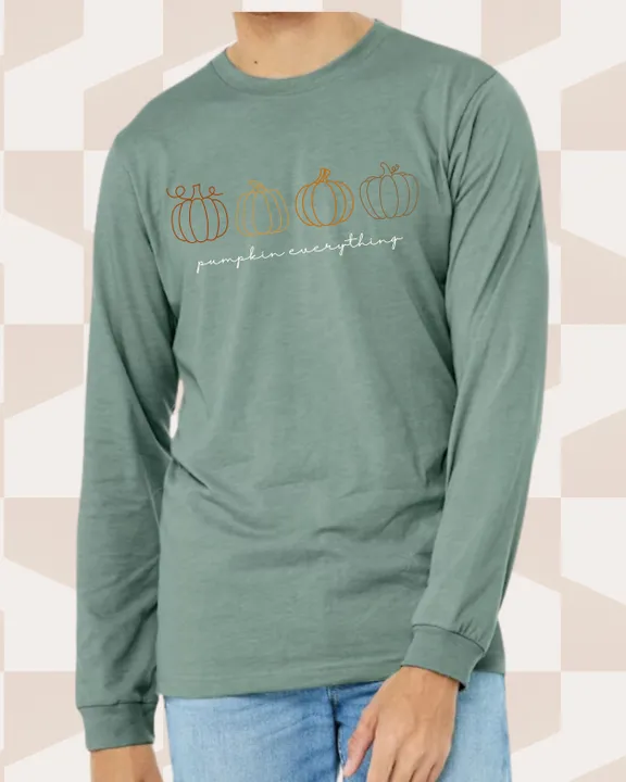 Pumpkin Everything Sage Long Sleeve