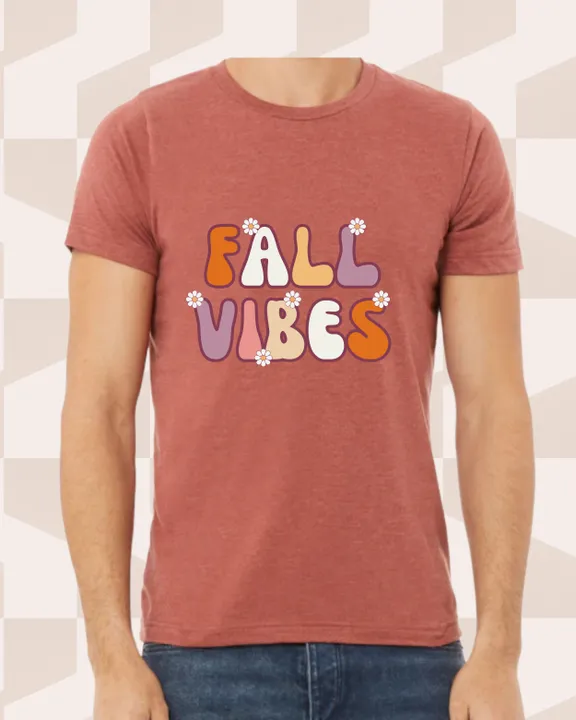 Fall Vibes Orange Short Sleeve