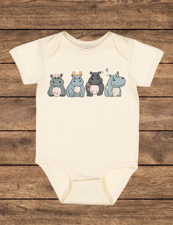 Spring Hippos Onesie